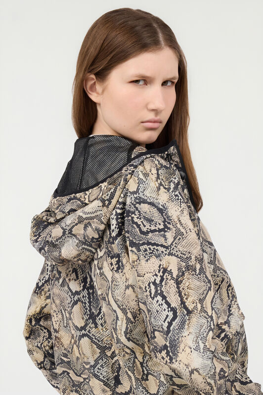 JC Hooded Jacket With Python Print CORTECCIA UFT199-UF265