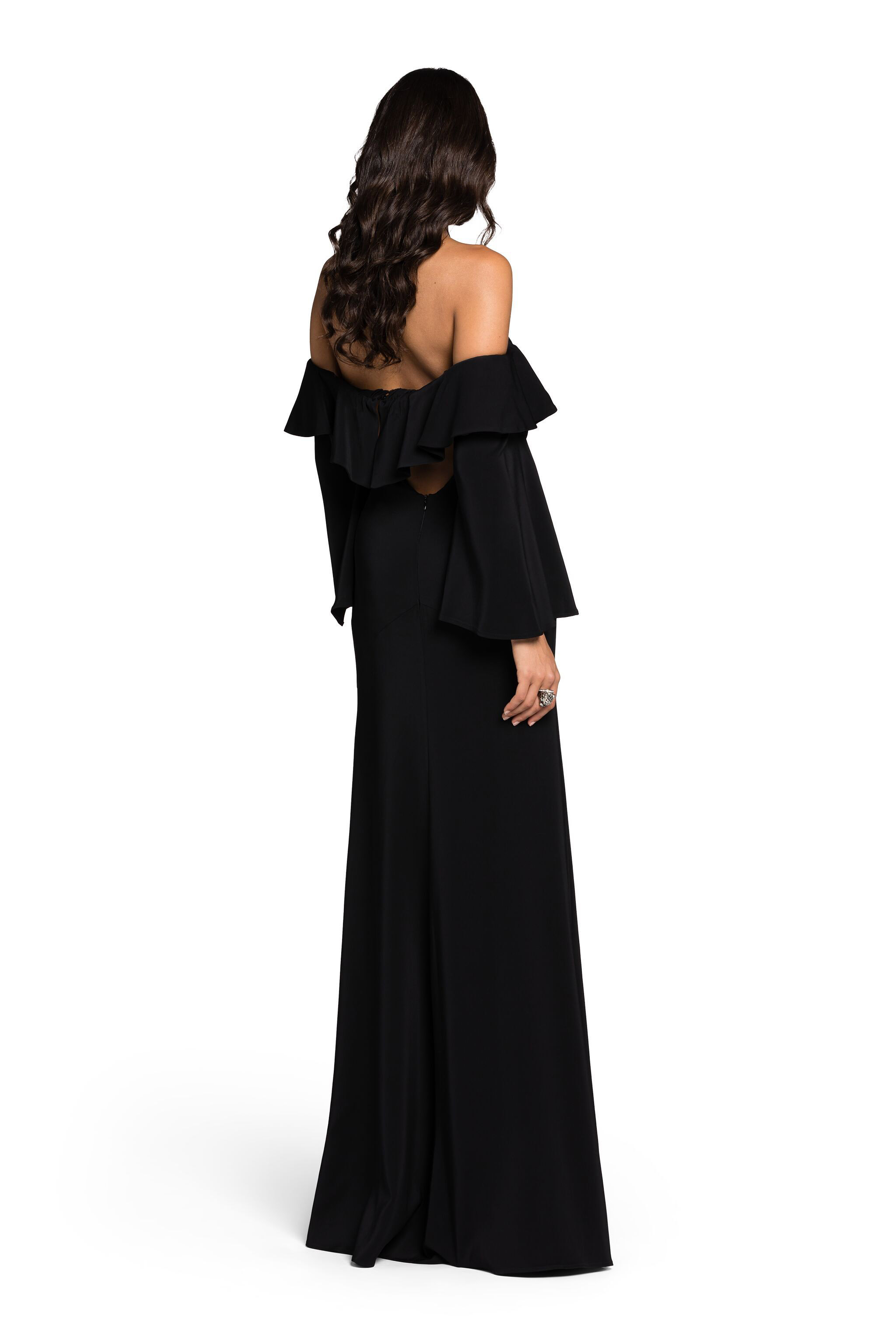 ROBERTO CAVALLI RUFFLED MAXI DRESS 