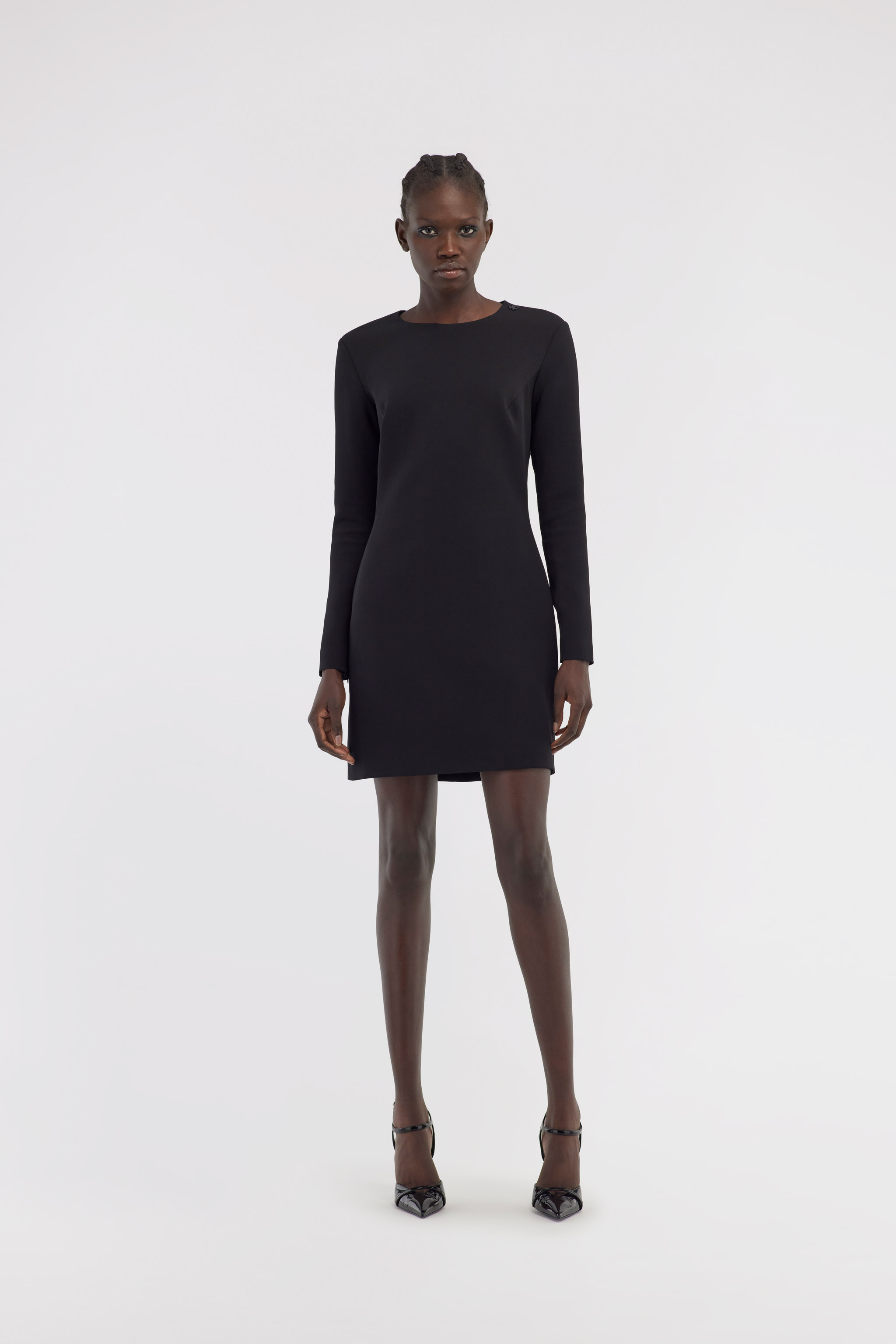 ROBERTO CAVALLI LONG-SLEEVE DRESS WITH RC 