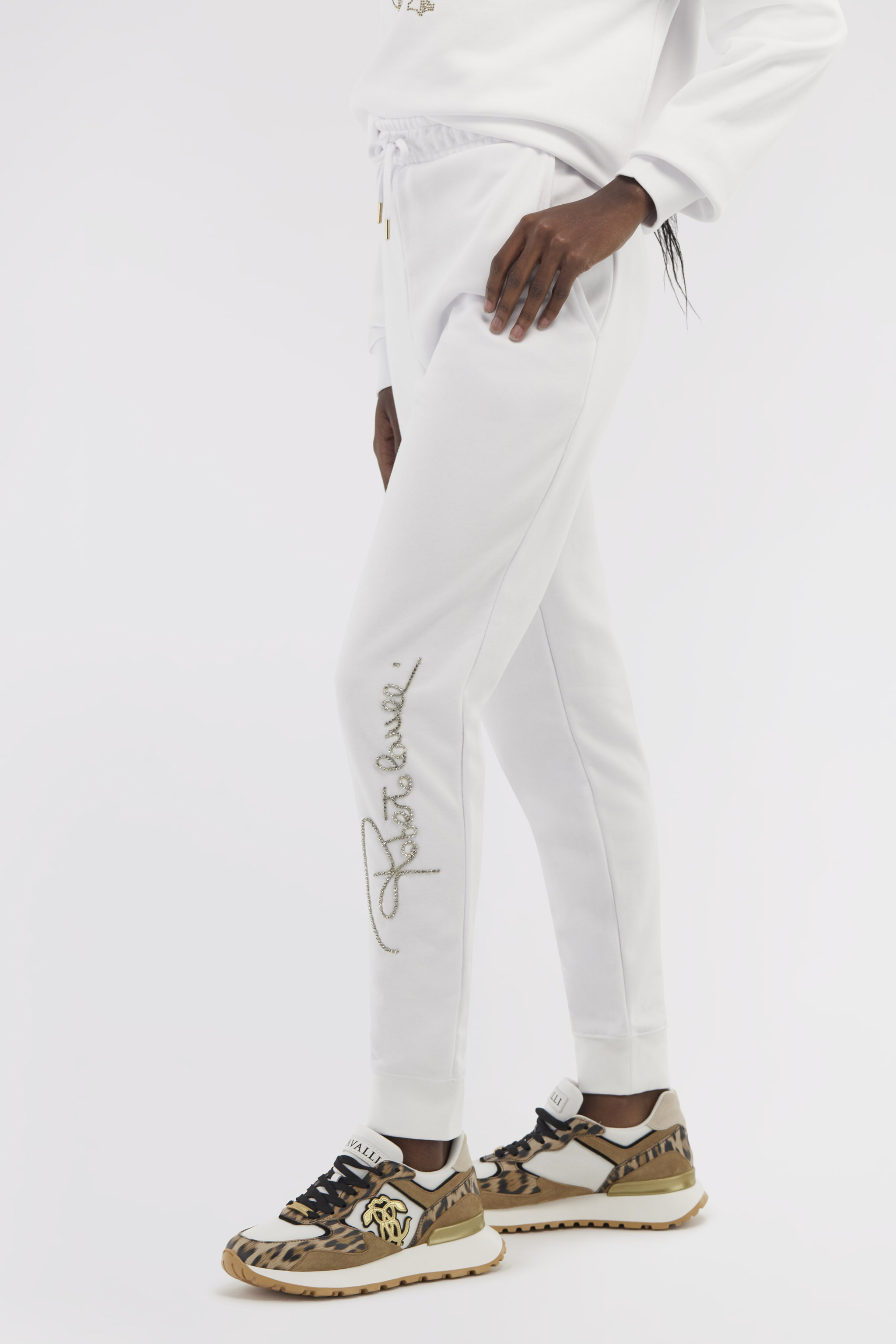 ROBERTO CAVALLI SPORTY PANTS WITH SIGNATURE