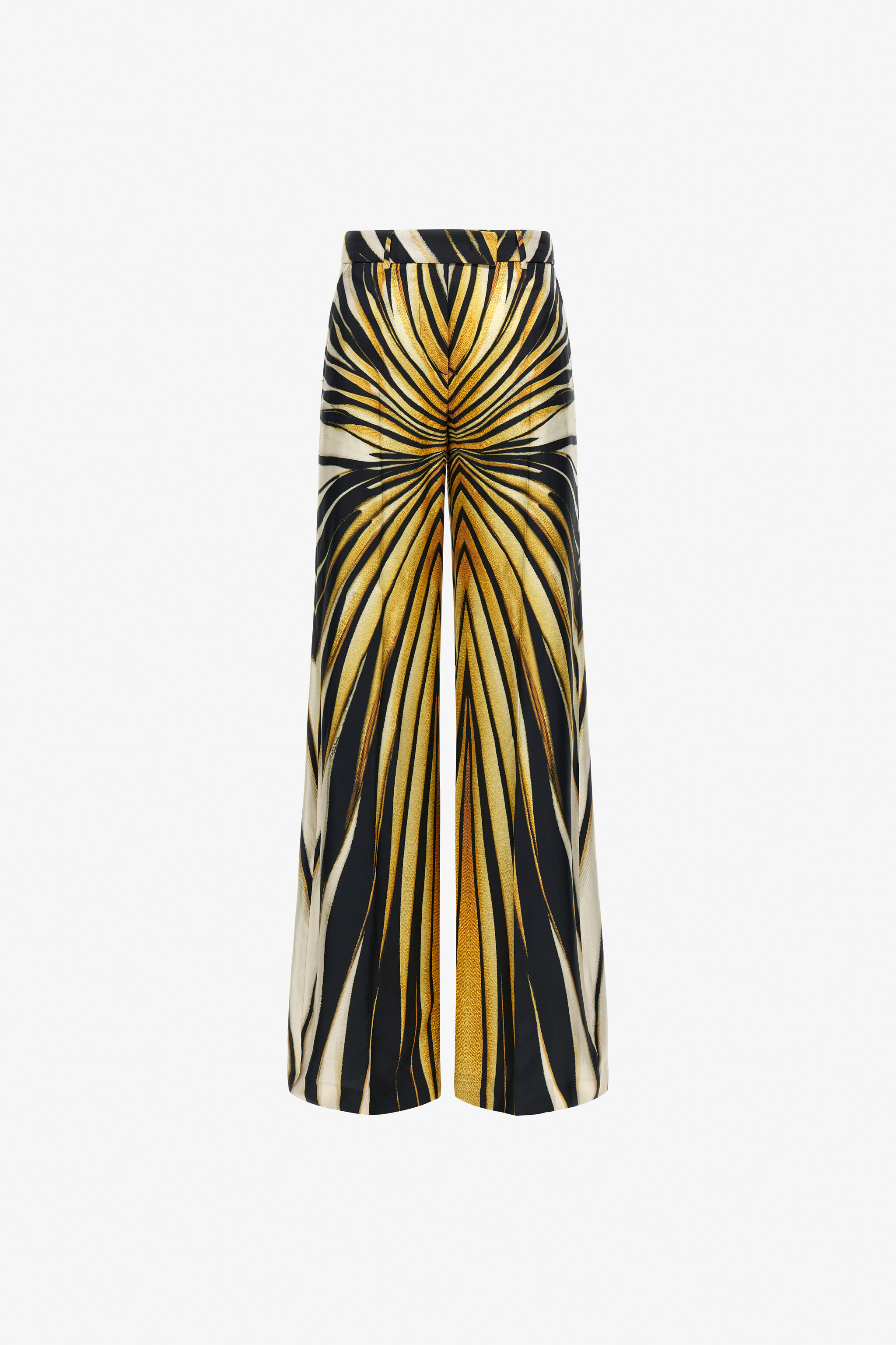 Shop Roberto Cavalli Palazzohose Mit Ray Of Gold-print