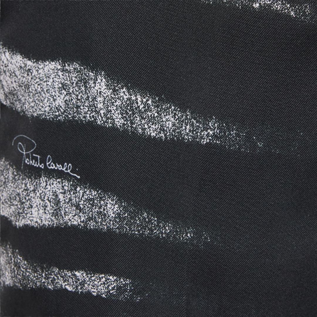 Shop Roberto Cavalli Hose Mit Print Zebra Seitlich In Nero/bianco