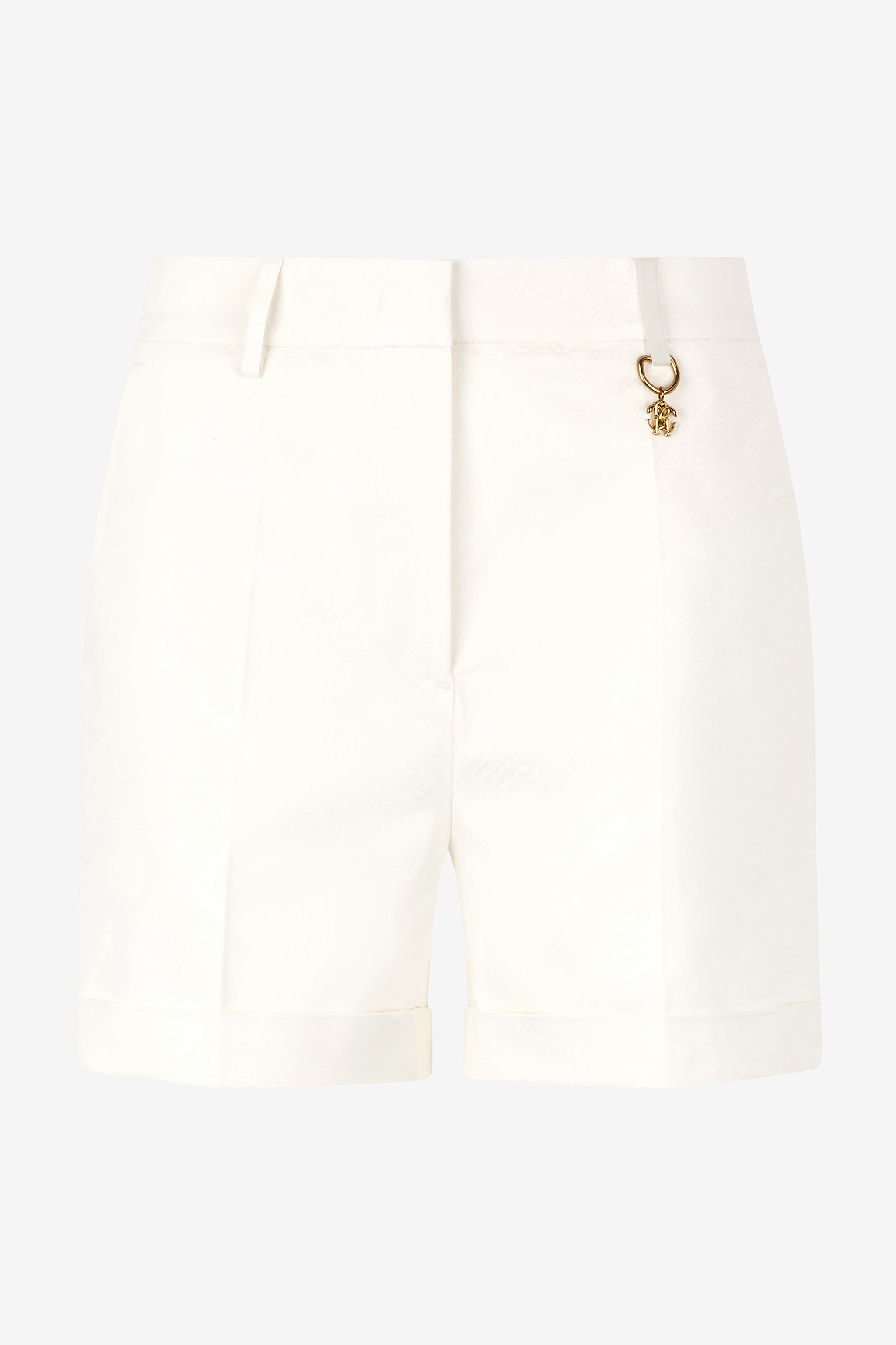 Shop Roberto Cavalli Shorts Mit Einfarbigem Print Python In Ivory